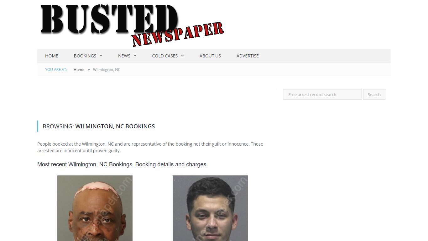 Wilmington, NC Mugshots - BUSTEDNEWSPAPER.COM